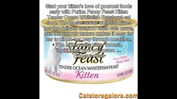 Purina Fancy Feast Tender Ocean Whitefish Feast Wet Kitten Food - (24) 3 oz. Can