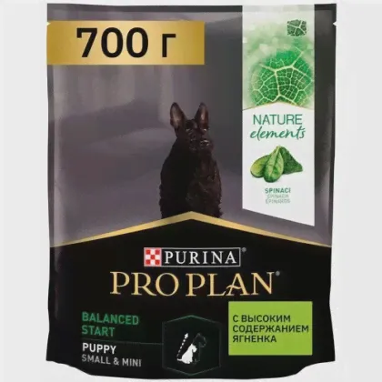 Сухой корм Purina Pro Plan Nature Elements для щенков мелких пород с ягненком 2кг 12384818-0