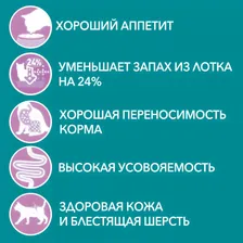 Purina ONE Влажный корм (пауч) для взрослых кошек с чувствительным пищеварением, с курицей и морковью, 75 гр.