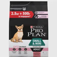 Корм Purina Pro Plan Small & Mini Adult для собак мелких пород c лососем 2,5 + 0,5 кг, Promo