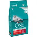 Purina ONE Sterilised Сухой корм для взрослых стерилизованных кошек и кастрированных котов, с говядиной и пшеницей, 3 кг