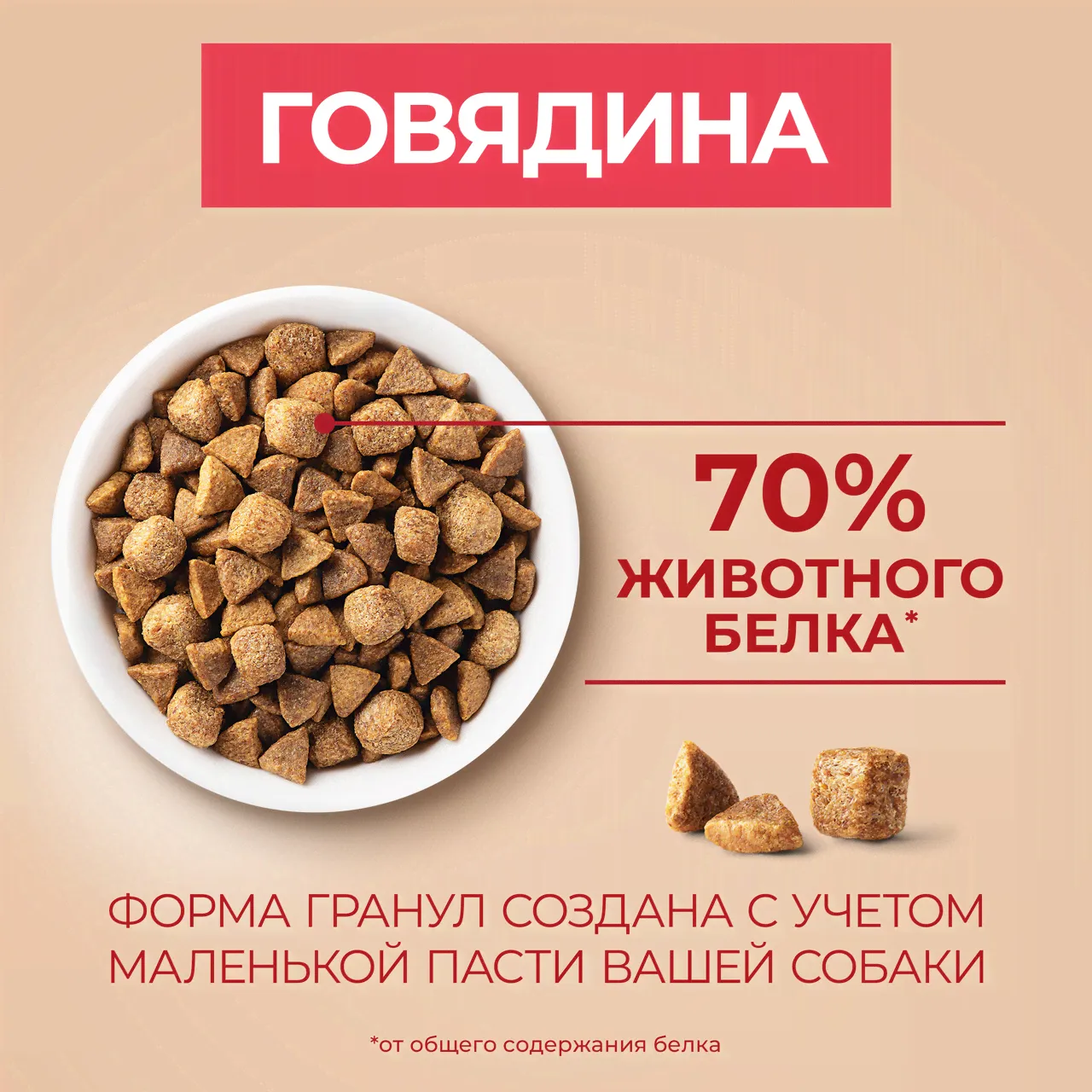 Сухой корм для собак Purina ONE для мелких пород с говядиной и рисом 7кг-1