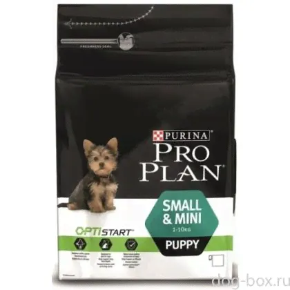 Purina Pro Plan Для щенков малых и карликовых пород с курицей и рисом, Puppy Small&Mini