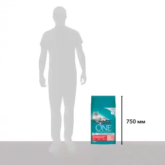 Сухой корм Purina ONE® полнорационный для стерилизованных кошек и кастрированных котов, с высоким содержанием лосося-3