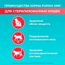 Сухой корм кошек Purina ONE полнорационный для стерилизованных с высоким содержанием лосося 3кг