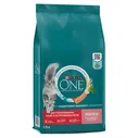 Корм сухой Purina One для стерилизованных кошек и кастрированных котов с лососем, 9.75кг