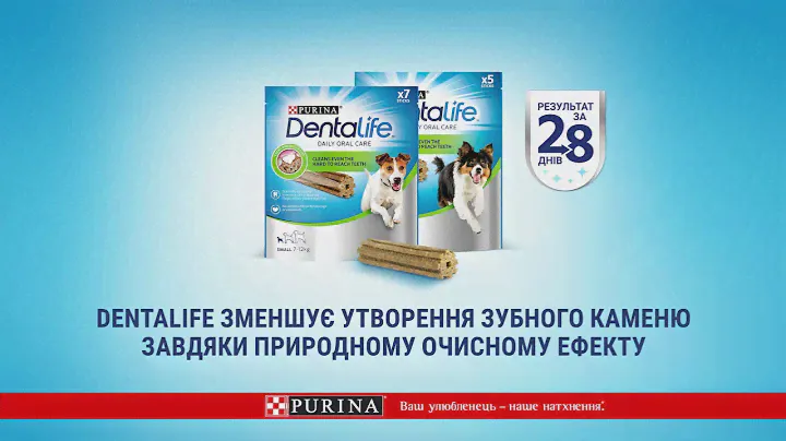 Purina® DentaLife® - Зменшує утворення зубного каменю у собак