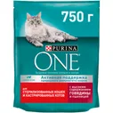 Сухой корм Purina ONE для стерилизованных кошек и кастрированных котов, говядина и пшеница, 750 г в магазинах Дикси