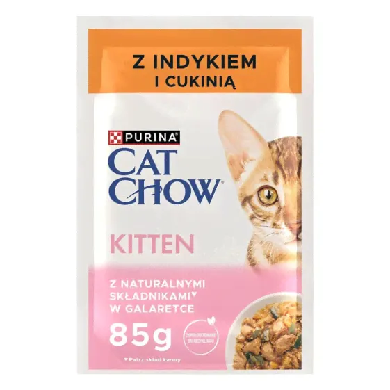 PURINA Chow turkey and zucchini 4x85g wet kitten food
