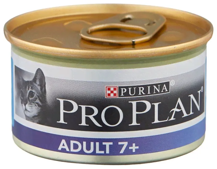 Корм для пожилых кошек Purina Pro Plan Adult 7+ с тунцом 24шт. х 85 г (паштет)