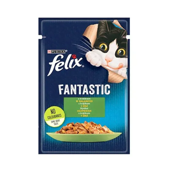 Корм для котов Purina Fantastic Кролик 85 g-0