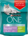 Сухой корм Purina One для взрослых кошек с чувствительным пищеварением индейка с рисом 750 г