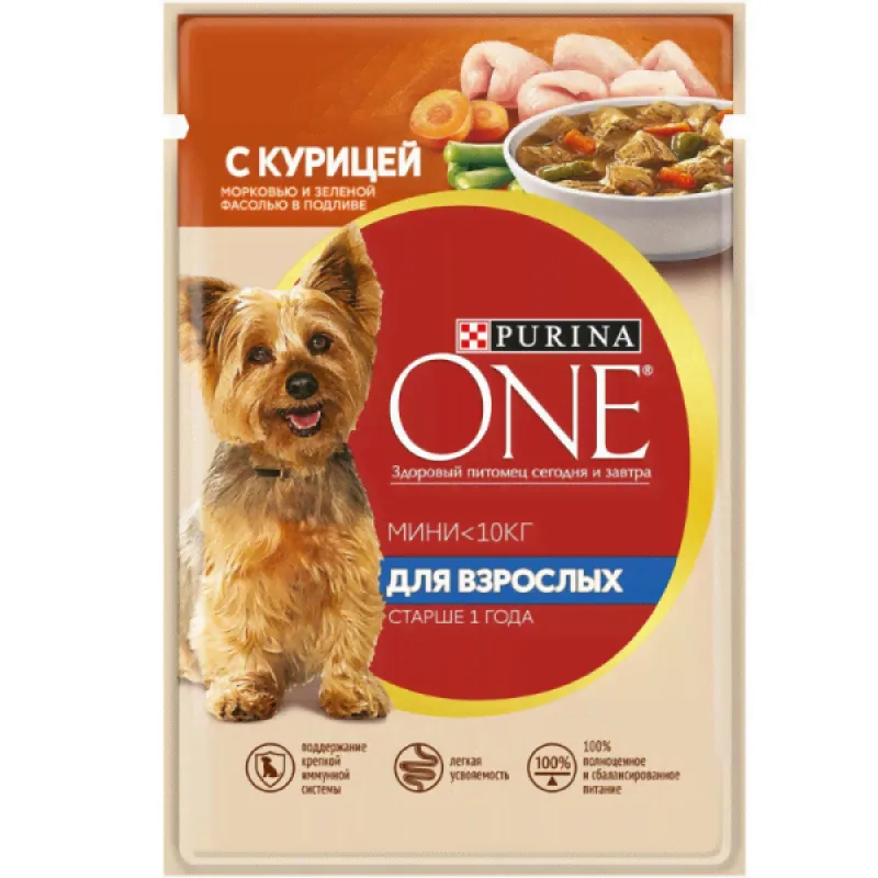 Влажный корм для собак Purina One Purina ONE Мини Актив, 85 г-0