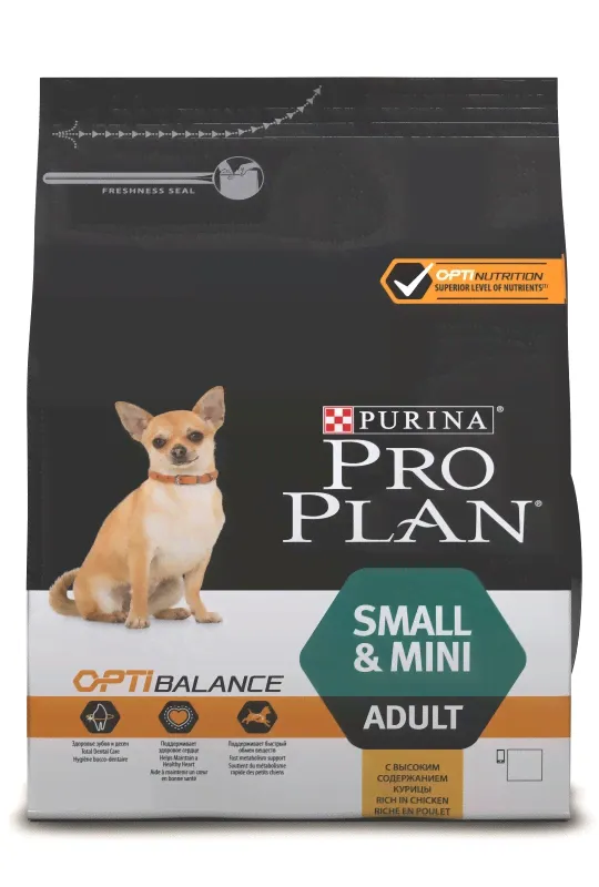 Purina Pro Plan Small & Mini Adult для взрослых собак мелких и карликовых пород, курица-0