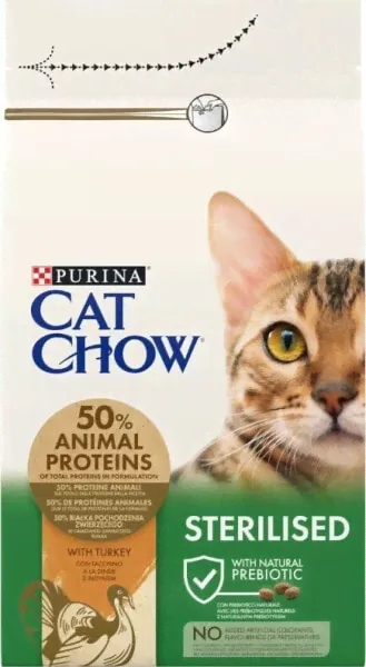 Purina Purina Cat Chow Sterilized Karma Dla Kota Indyk 1,5kg-0
