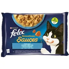Корм для котов Purina Felix Sensations Треска Морковь Помидор 4 x 85 g