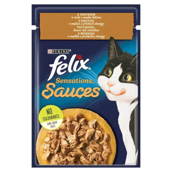 Корм для котов Purina Felix Sensations индейка 85 g