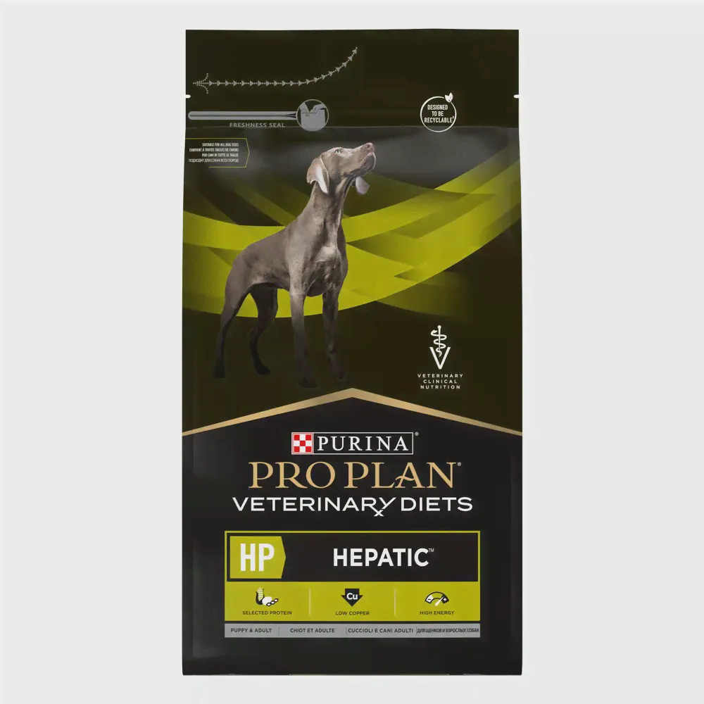 PRO PLAN® Veterinary Diets Purina Veterinary Diets HP Hepatic Сухой диетический корм для щенков и взрослых собак при хронической печеночной недостаточности, 3 кг-2